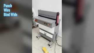 Máquina perfuradora de papel e fechamento de fio para serviço pesado CK-620G