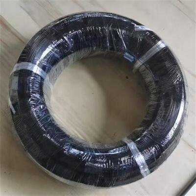 0.8 mm Bra preto revestido de nylon fio PET revestido de fio nylon revestido de fio de aço